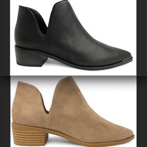 BNWT Design Lab Cutout Booties
